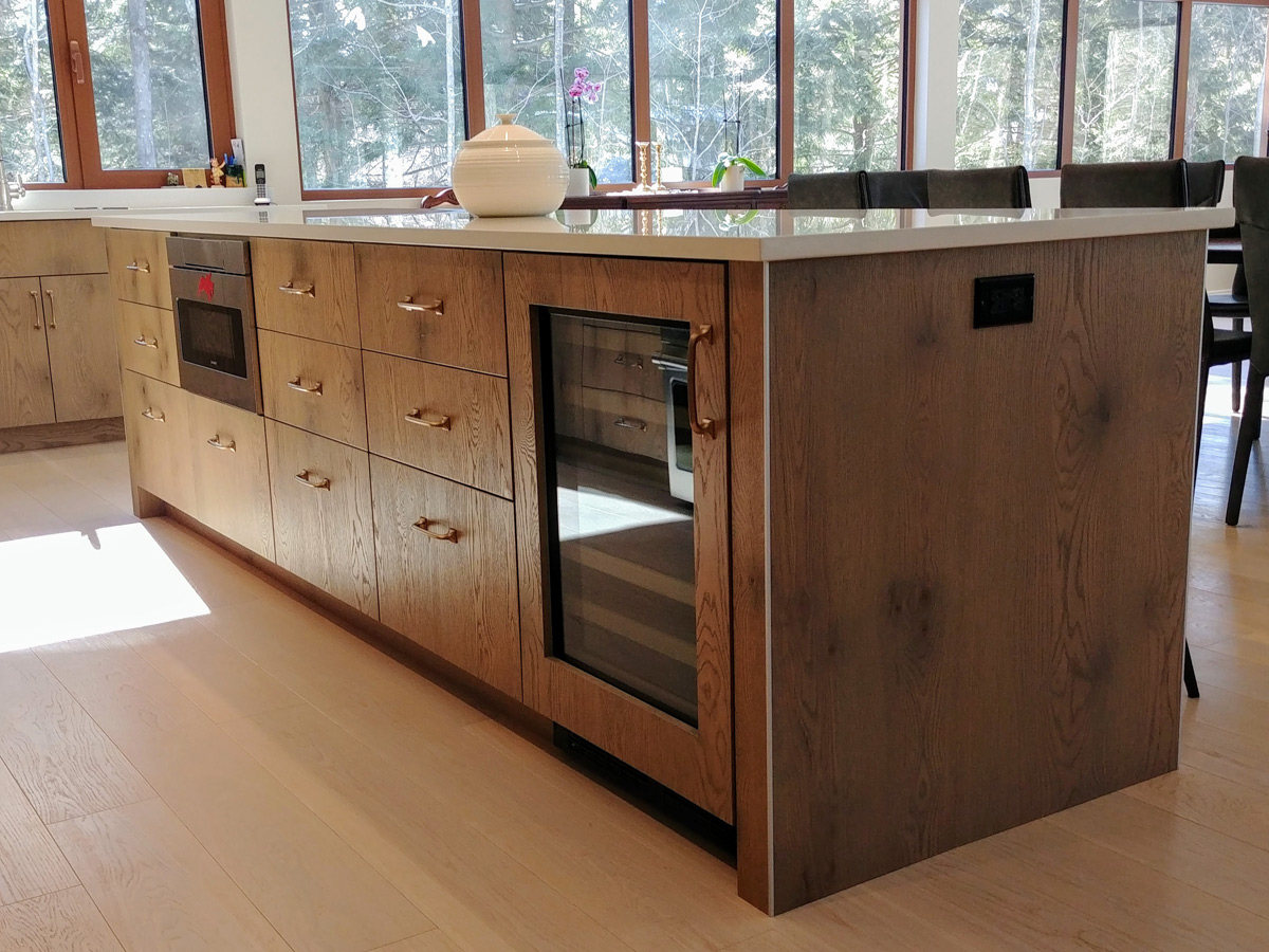 Placage chêne brossé